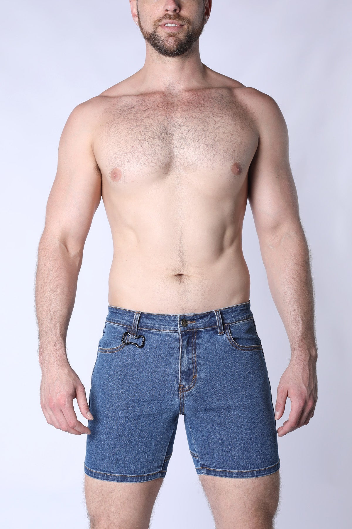 Muzzle Up Denim Zipper Short