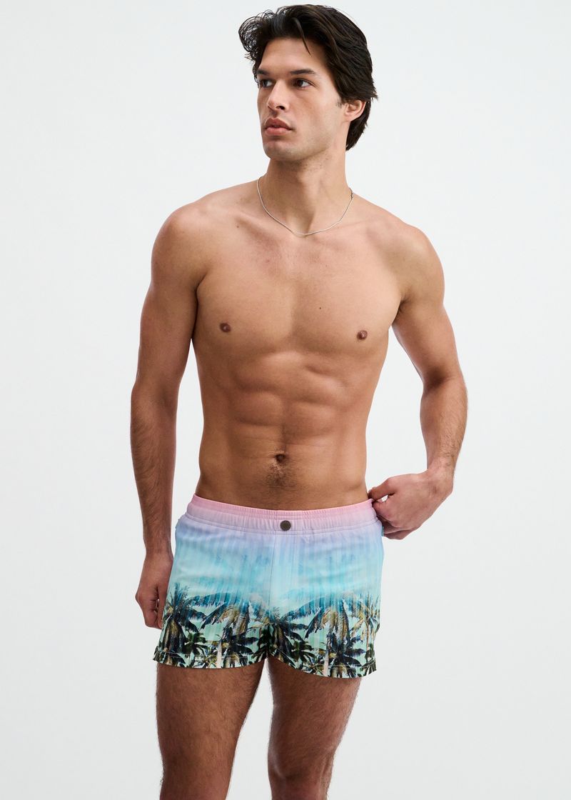 Palms Print Swim Short