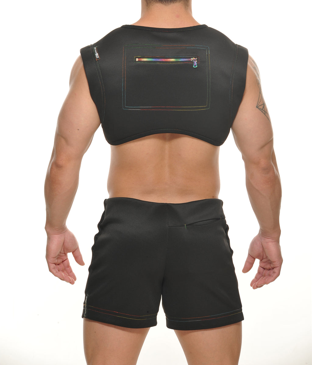 NEWARK Neophrene Zippered Crop Top