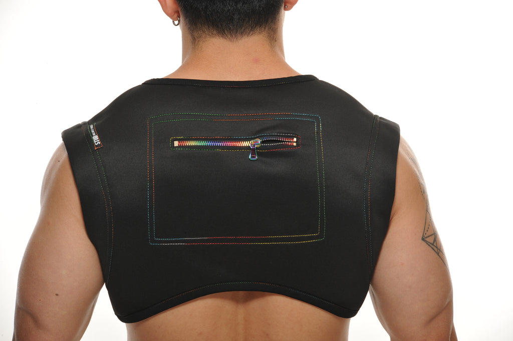 NEWARK Neophrene Zippered Crop Top