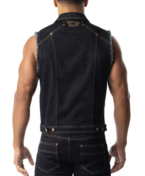NP Denim Vest-Raw Indigo