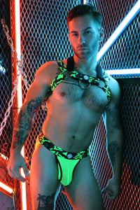 Neo Camo 3-Way Harness Neon Green