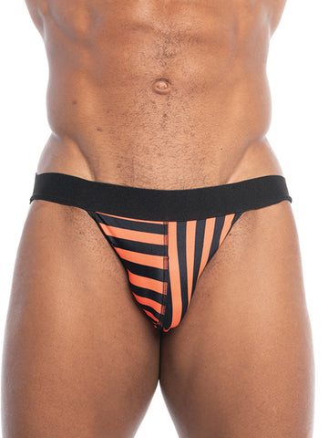 FK SPORT Orange Bright Stripes Jock Orange