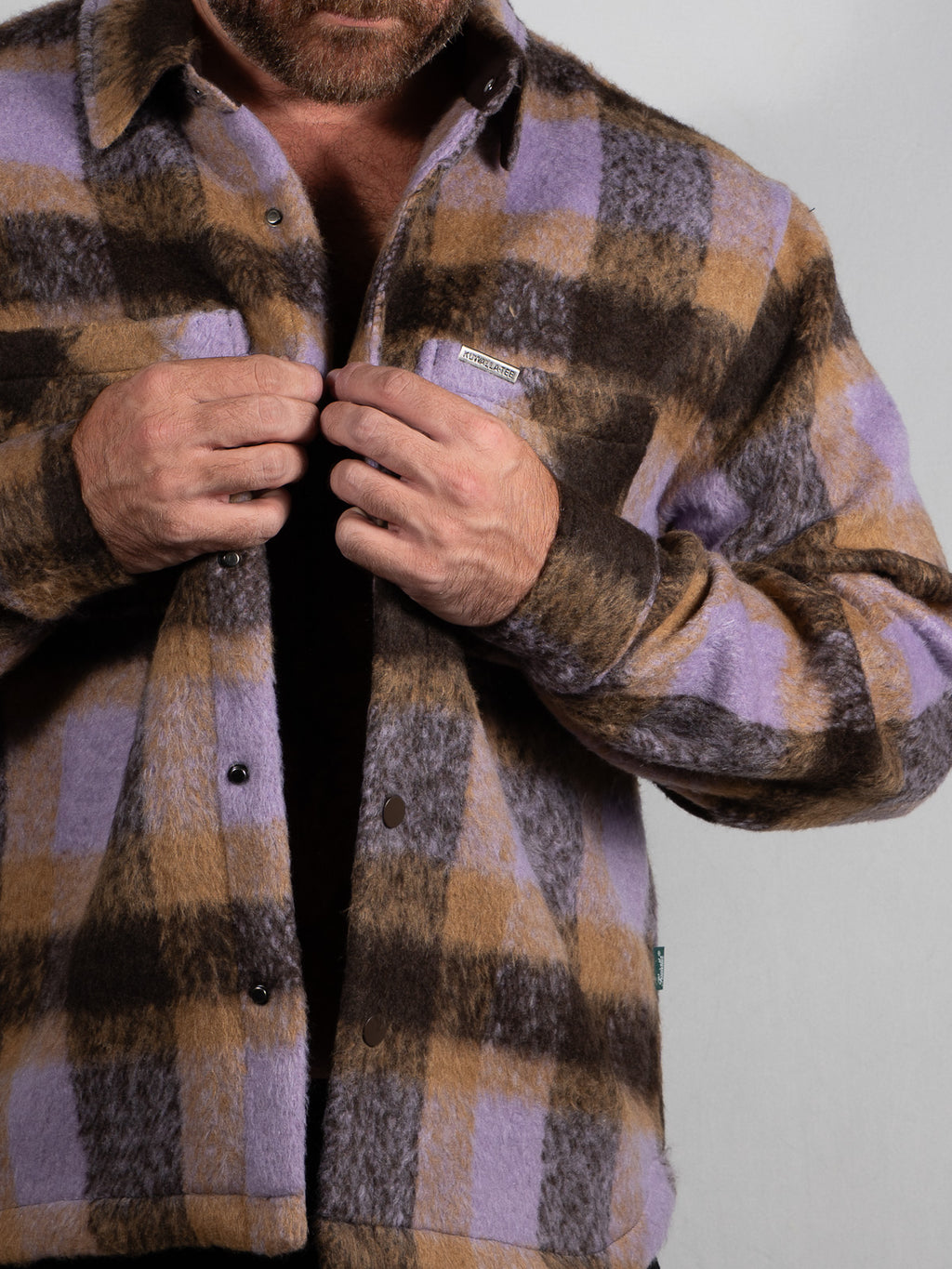 Snap Plaid Overshirt