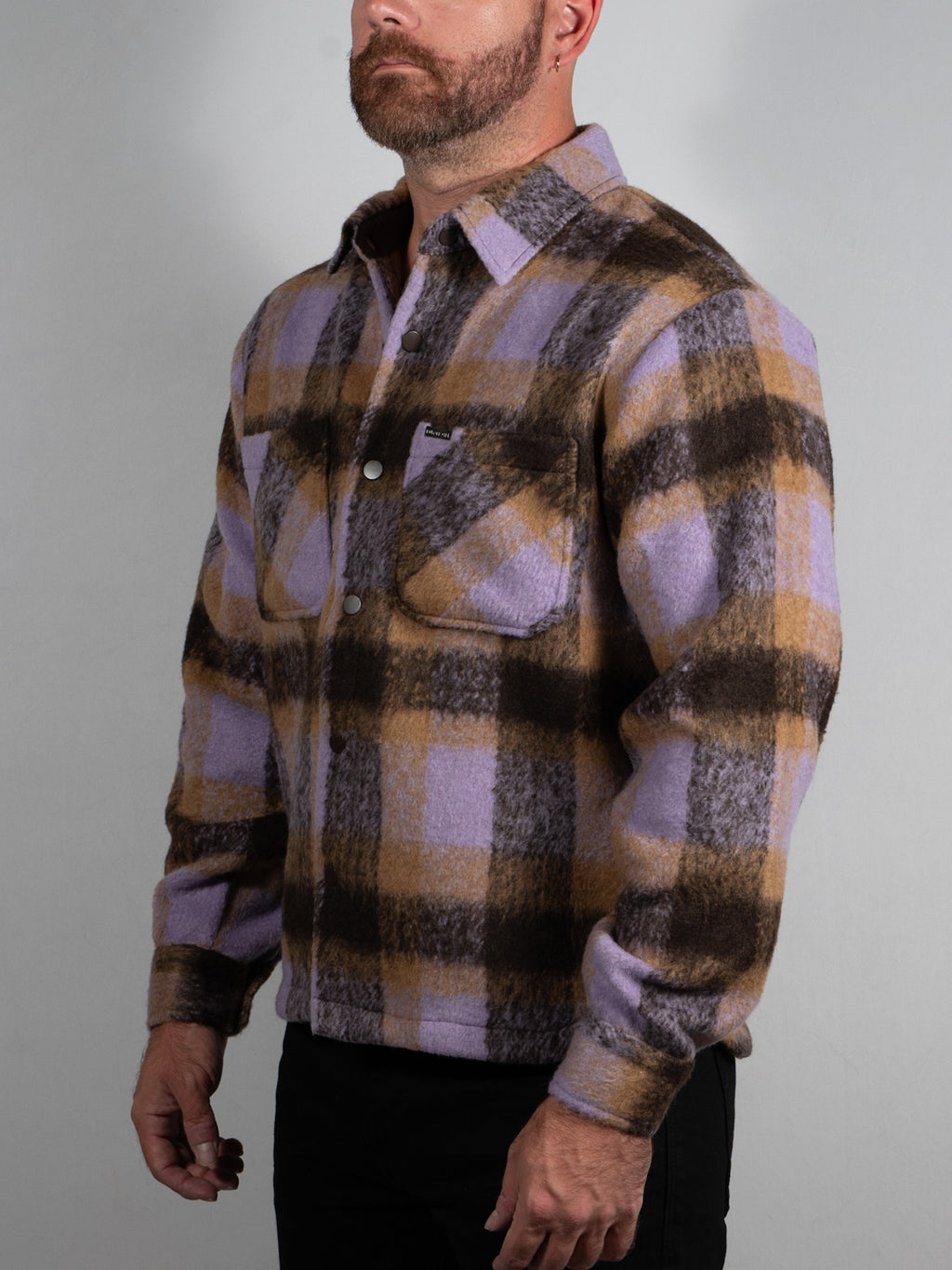 Snap Plaid Overshirt
