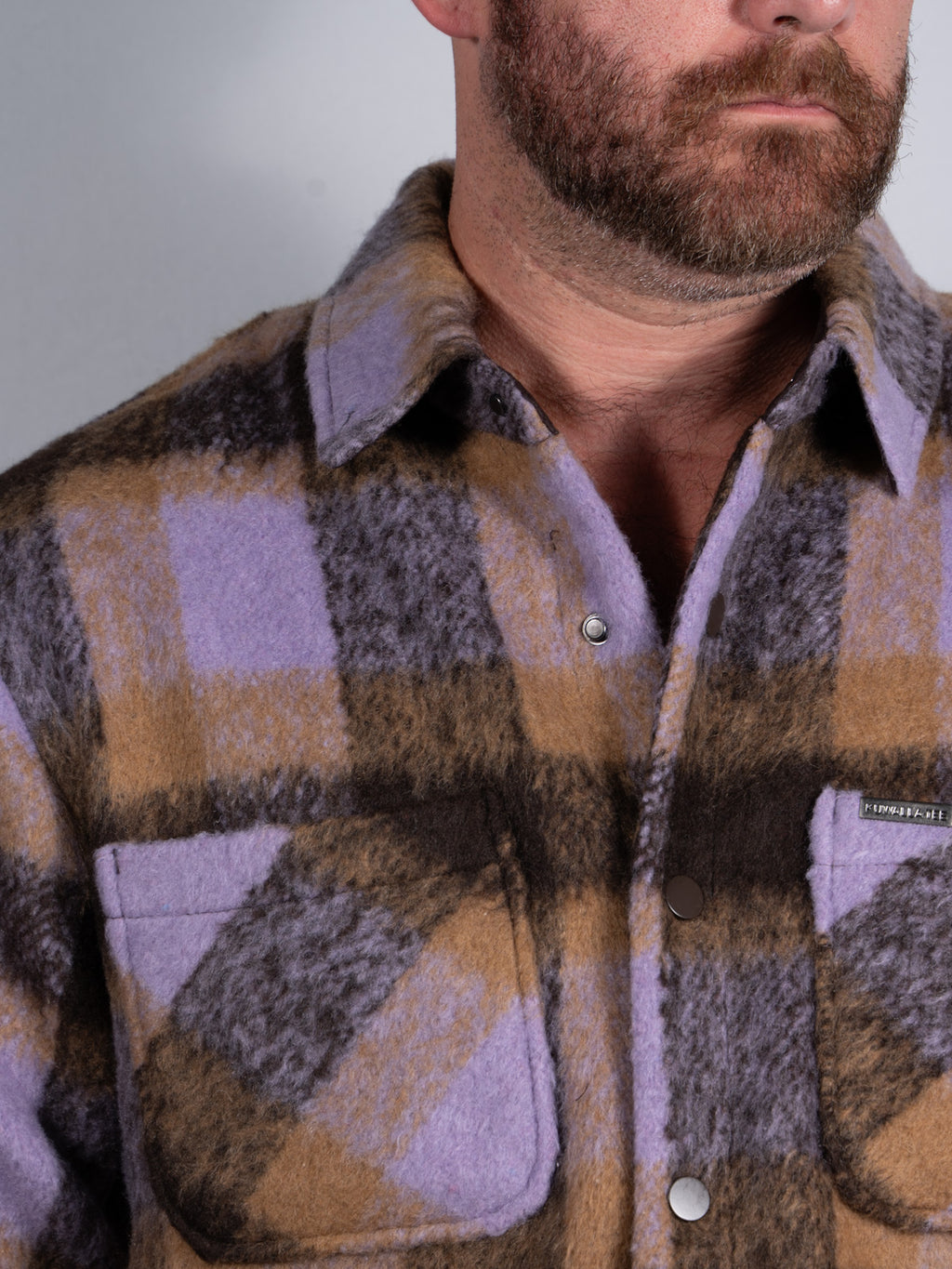 Snap Plaid Overshirt