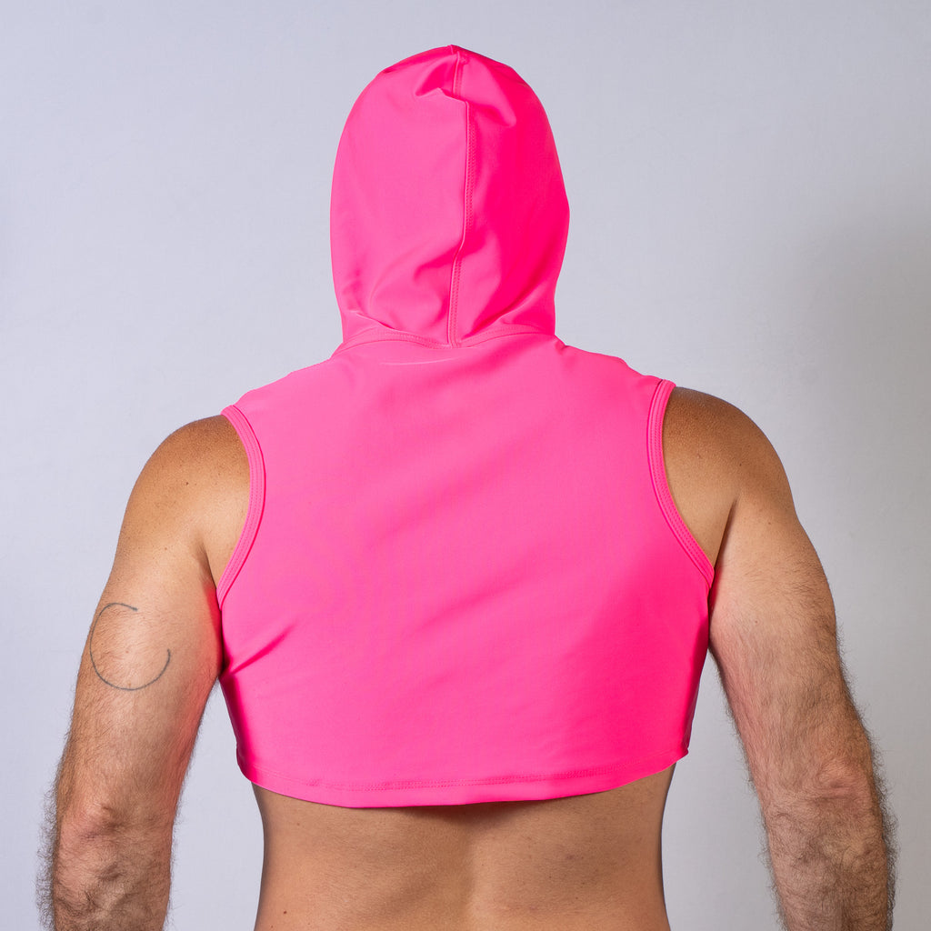 Neon Cropped Hoodie