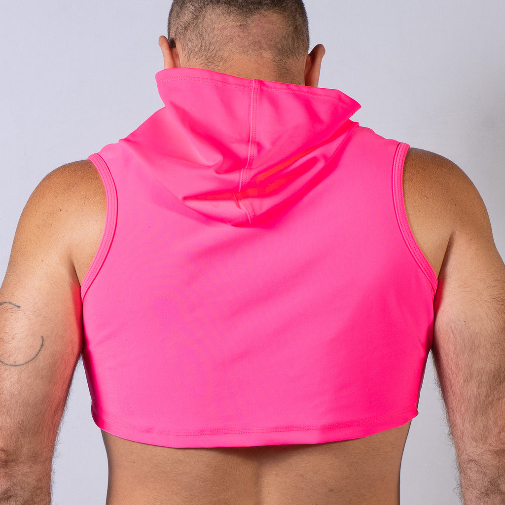 Neon Cropped Hoodie