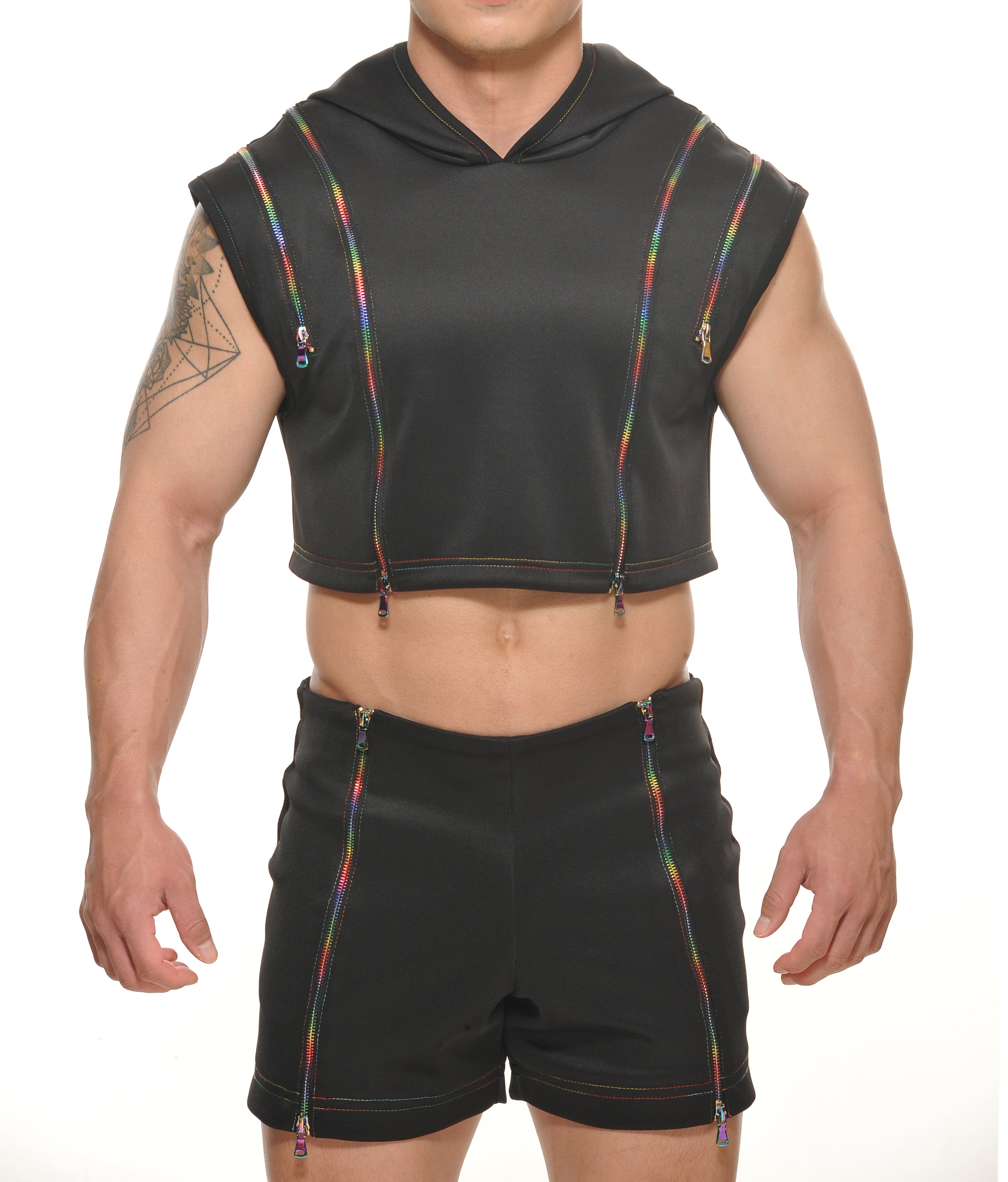 PAX Zipper Crop Hoodie