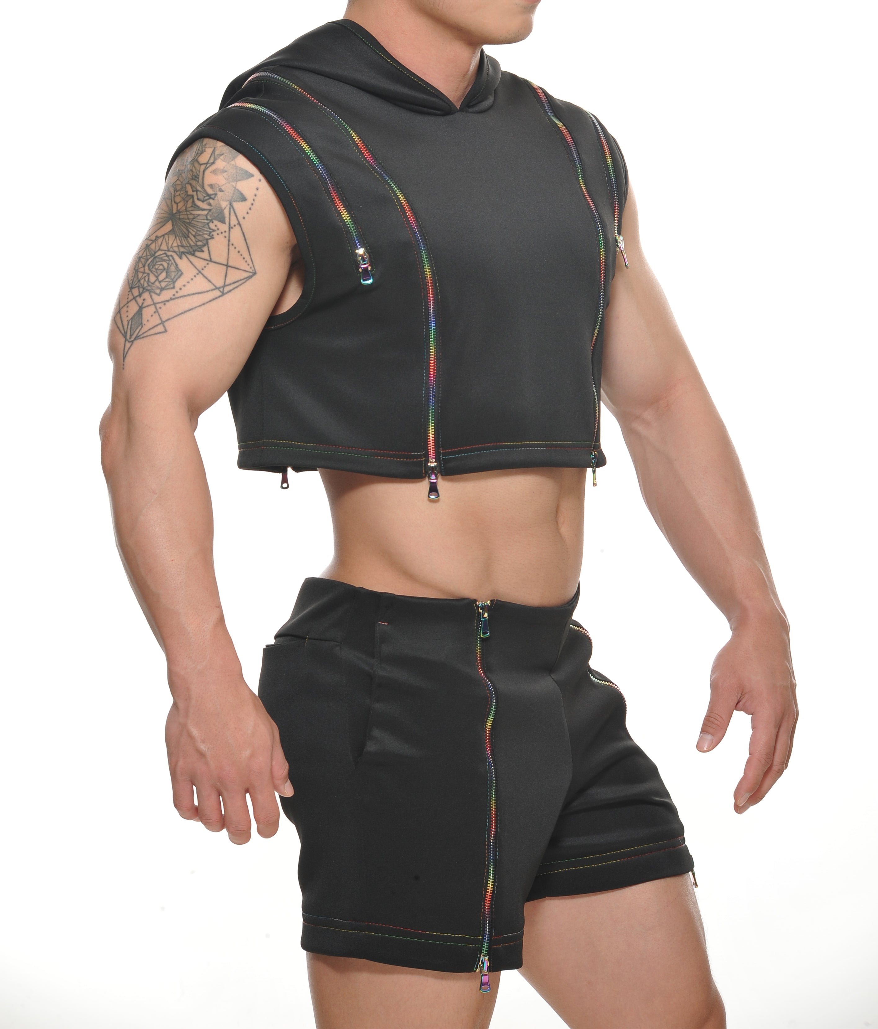 PAX Zipper Crop Hoodie