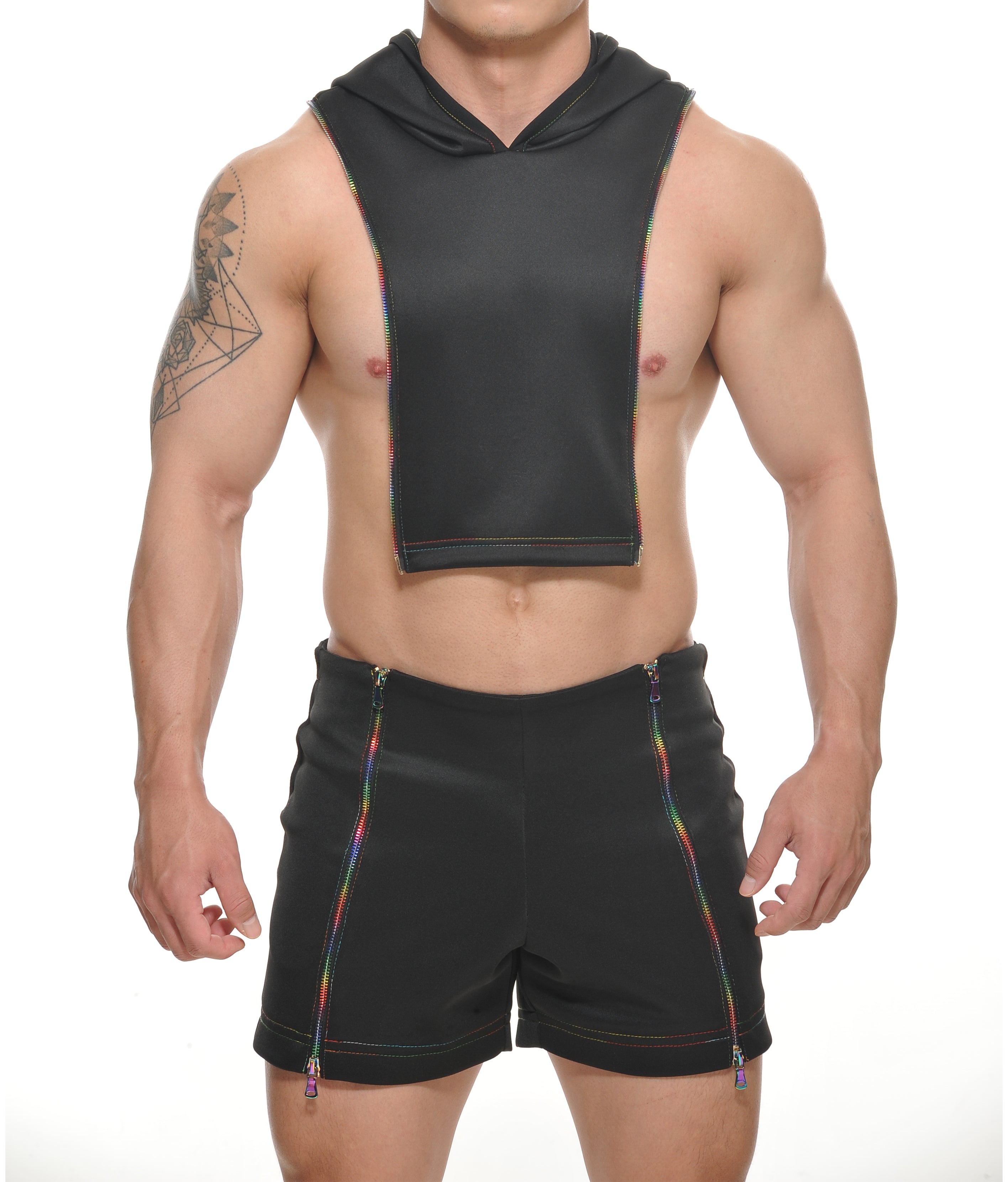 PAX Zipper Crop Hoodie