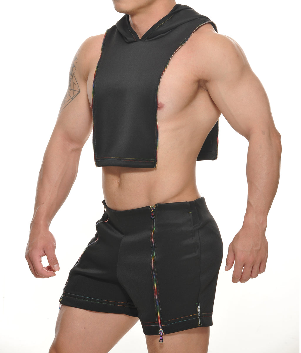 PAX Zipper Crop Hoodie