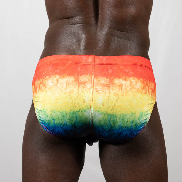 PRIDE Tie Dye Swim Brief