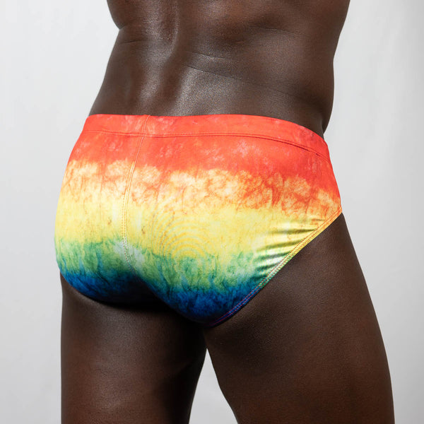 PRIDE Tie Dye Swim Brief