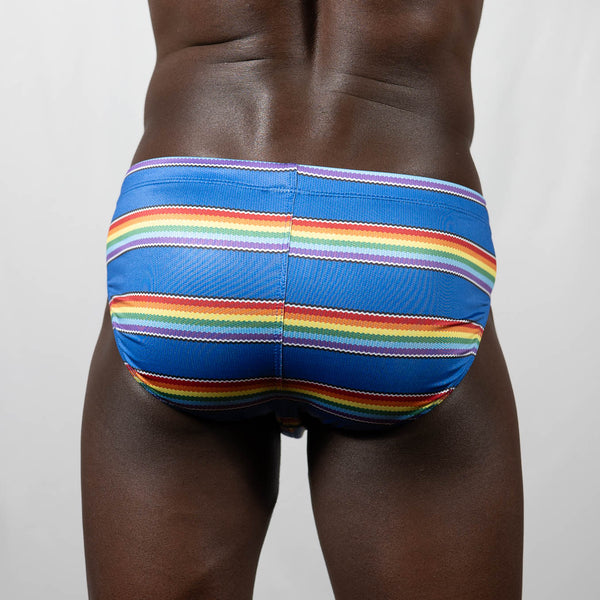 PRIDE Stripe Swim Brief