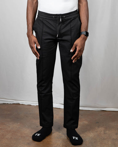 Pintuck Trouser Black