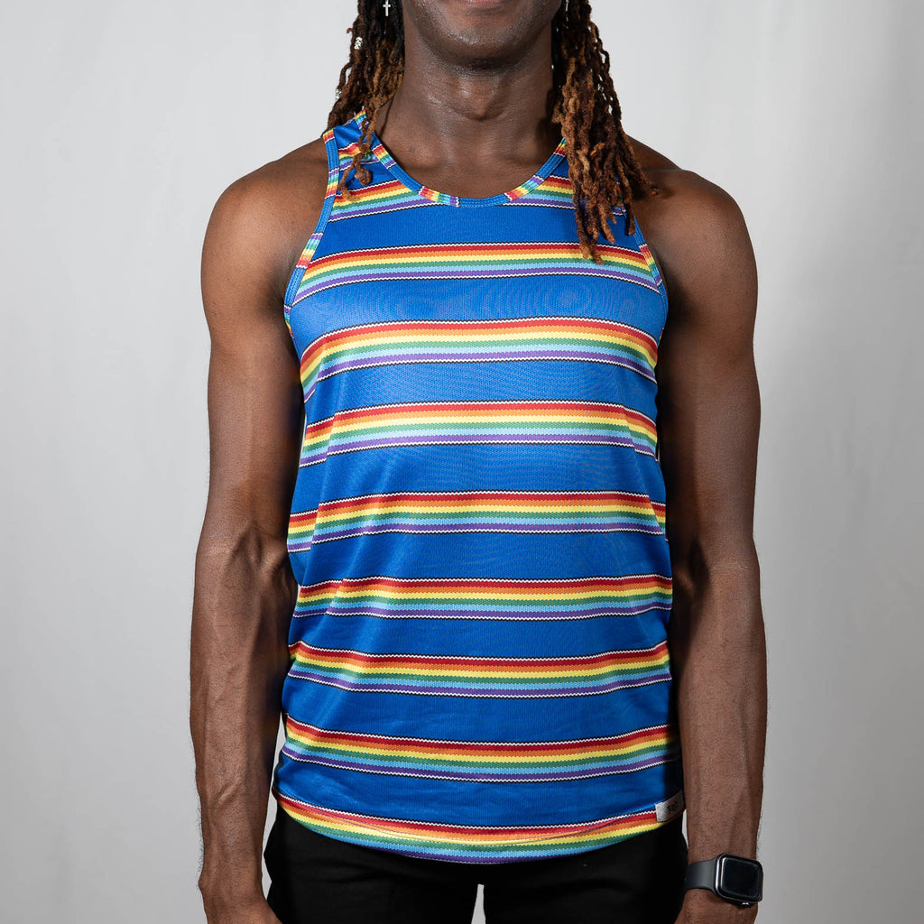 PRIDE Stripe Tank Top Rainbow