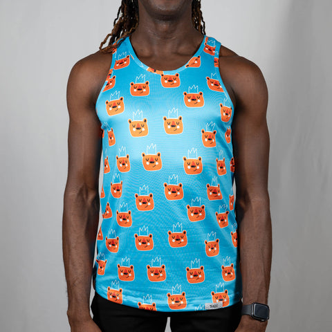 King Bear Tank Blue