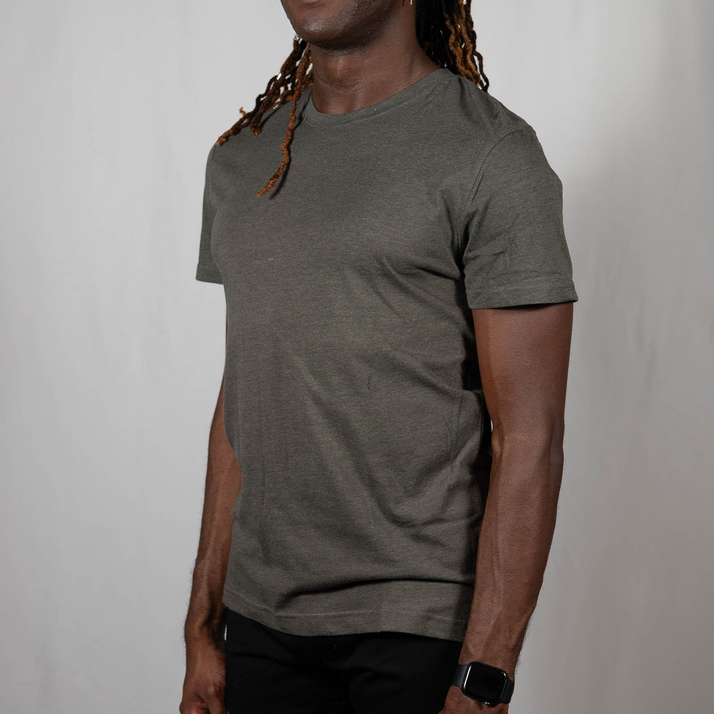 Easy Split Tee Dark Olive