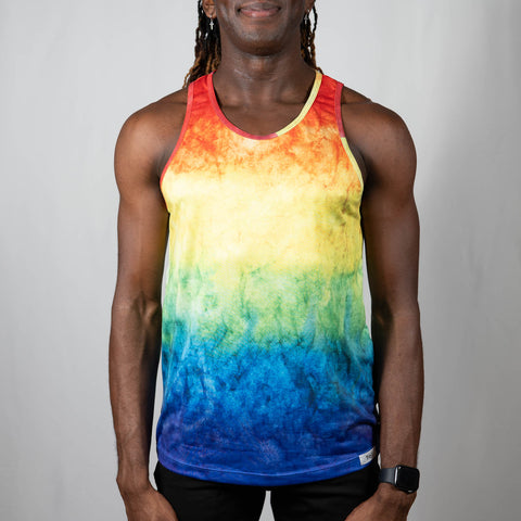 PRIDE Tie Dye Tank Top Rainbow