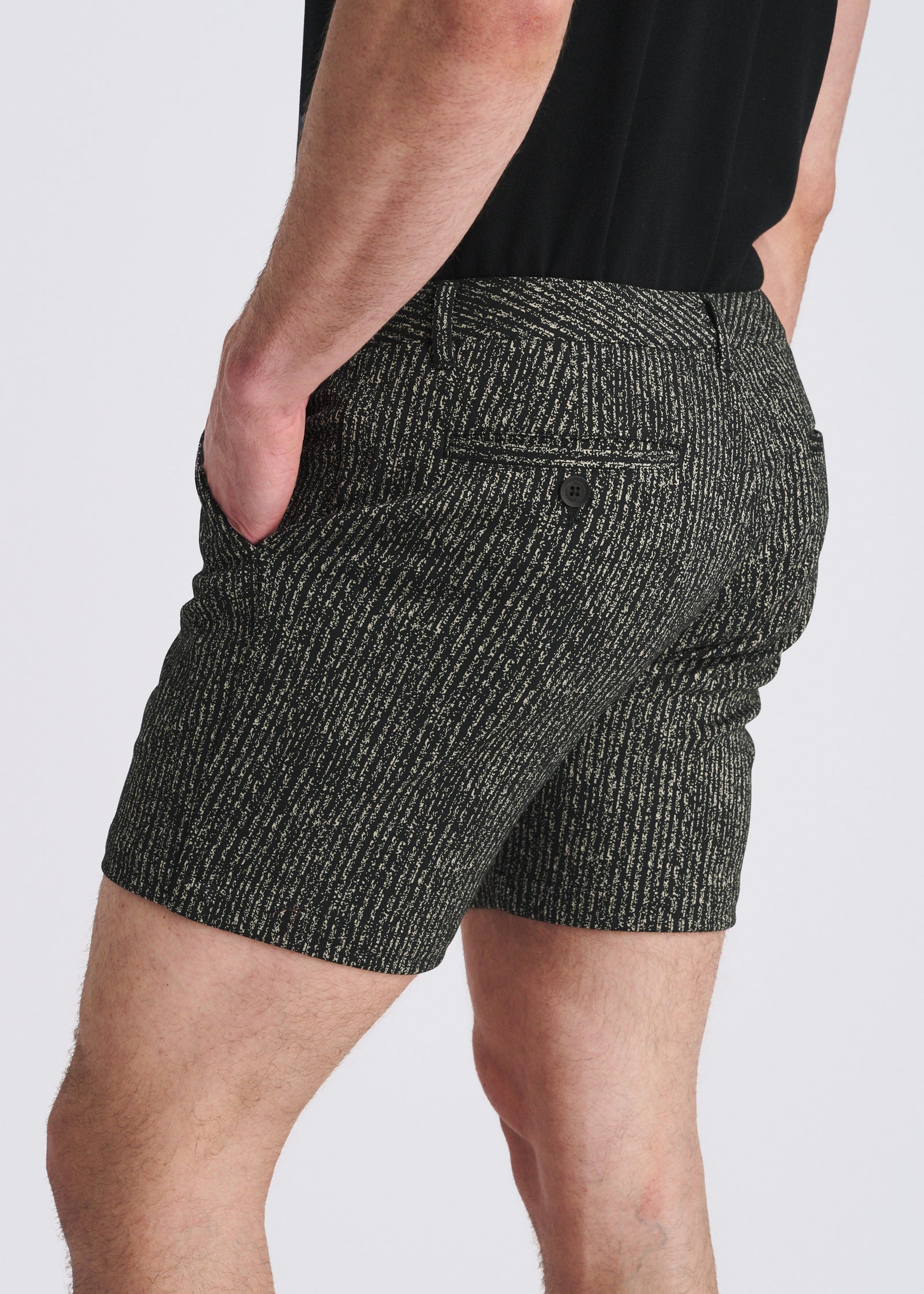 6" Herringbone Jacquard Knit Chino Shorts