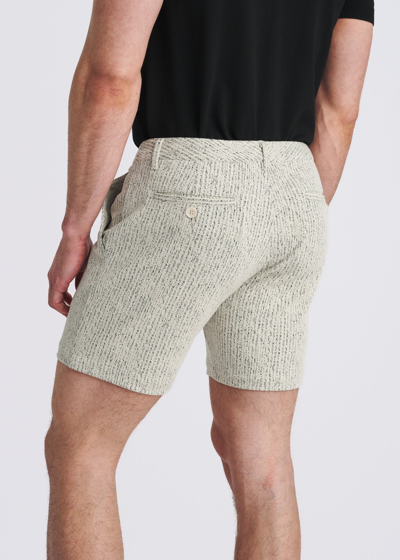 6" Herringbone Jacquard Knit Chino Shorts