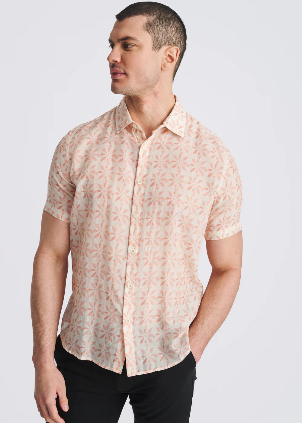 Lightweight Cotton/Silk Short Sleeve Shirt