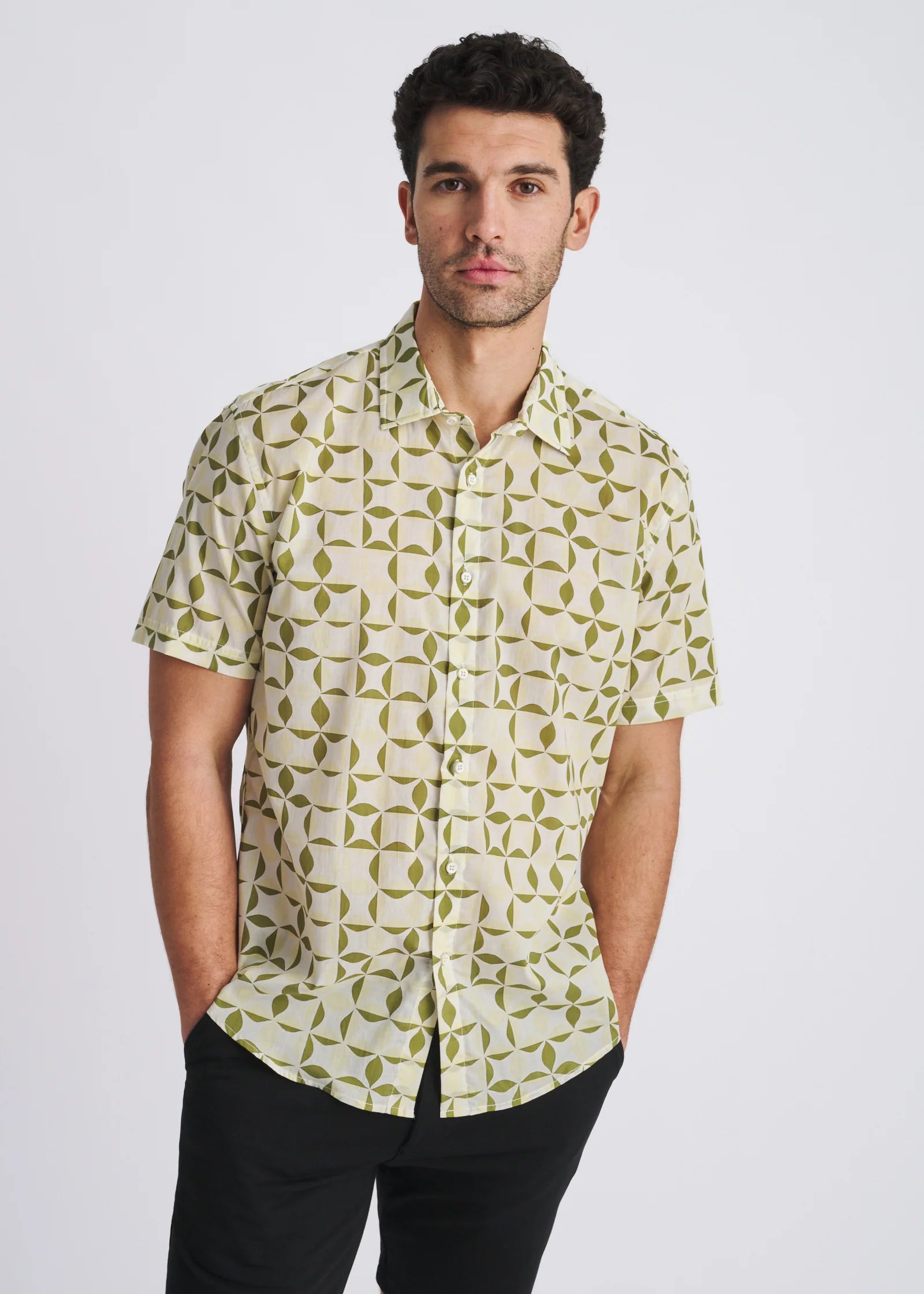 Lightweight Cotton/Tencel Short Sleeve Shirt