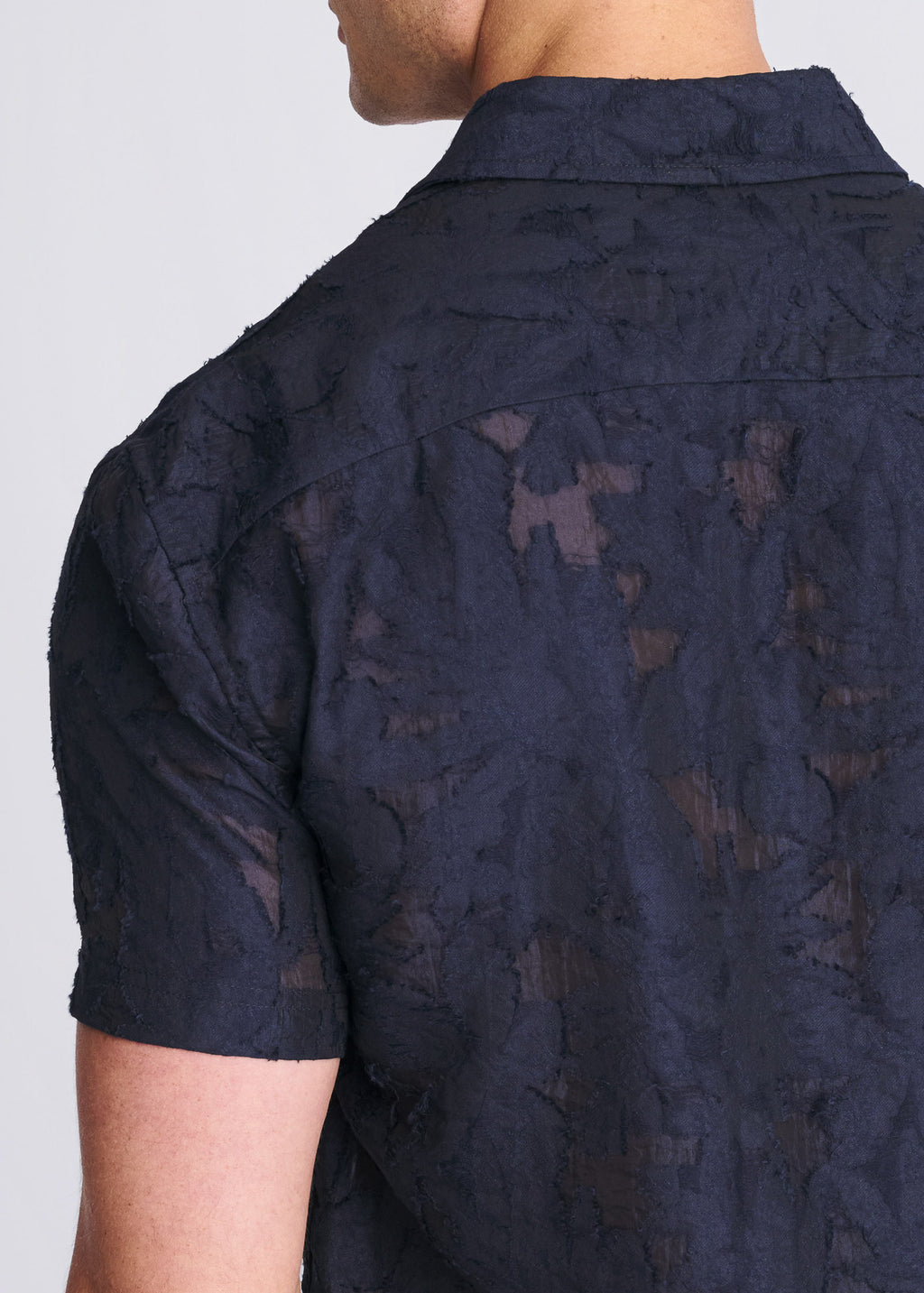 Lightweight Jacquard Short Sleeve Shirt