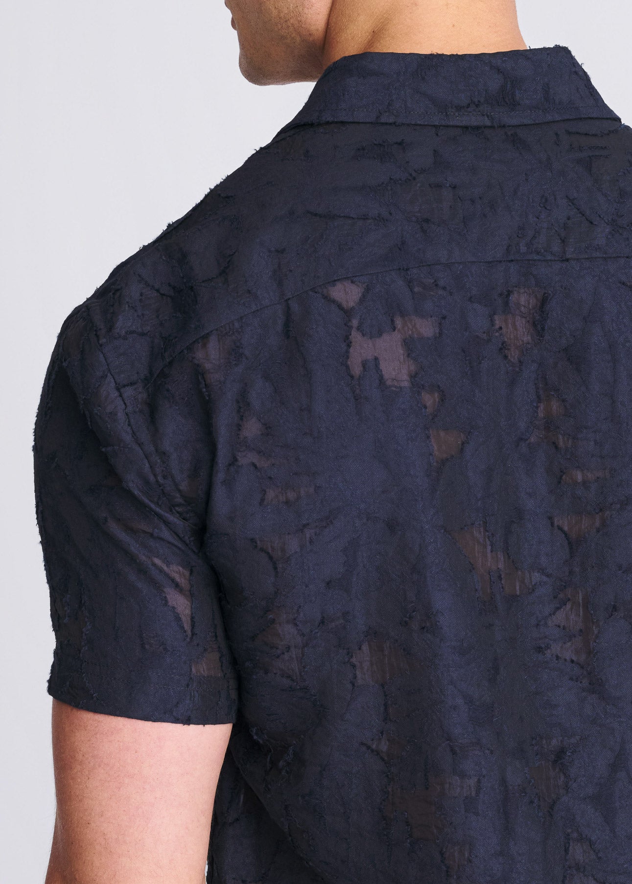 Lightweight Jacquard Short Sleeve Shirt