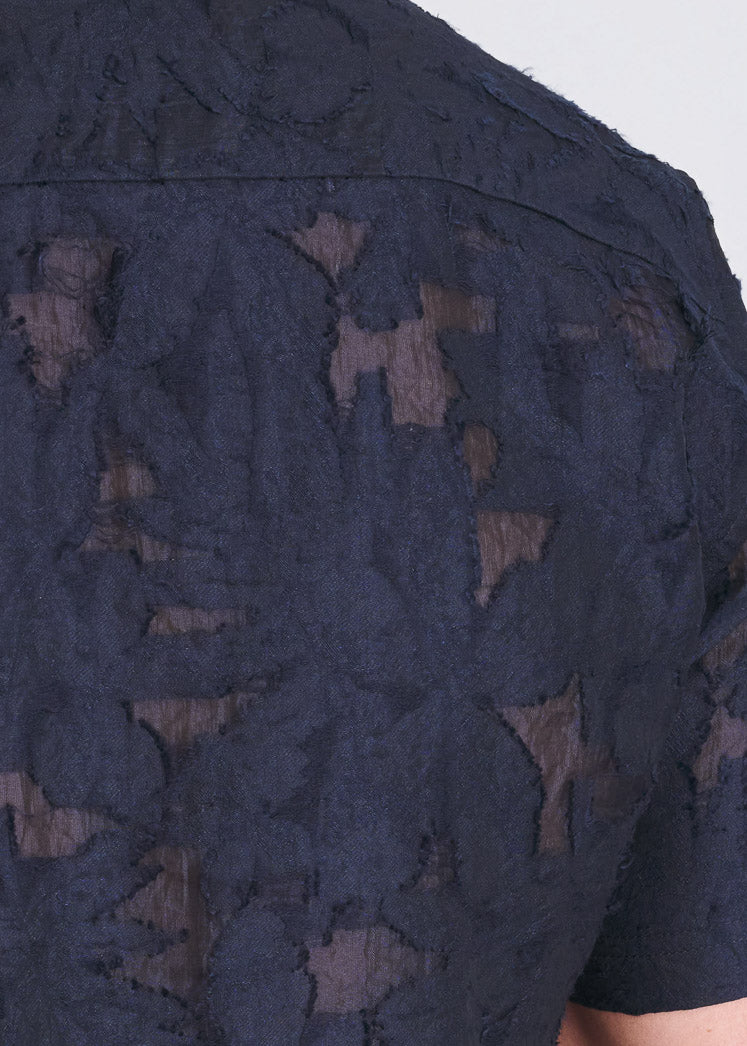 Lightweight Jacquard Short Sleeve Shirt