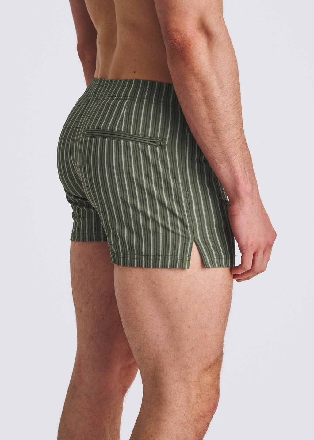 Vintage Stripe Seersucker Swim Shorts