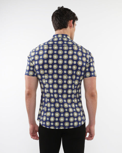Sage Circles Performance Short Sleeve Shirt
