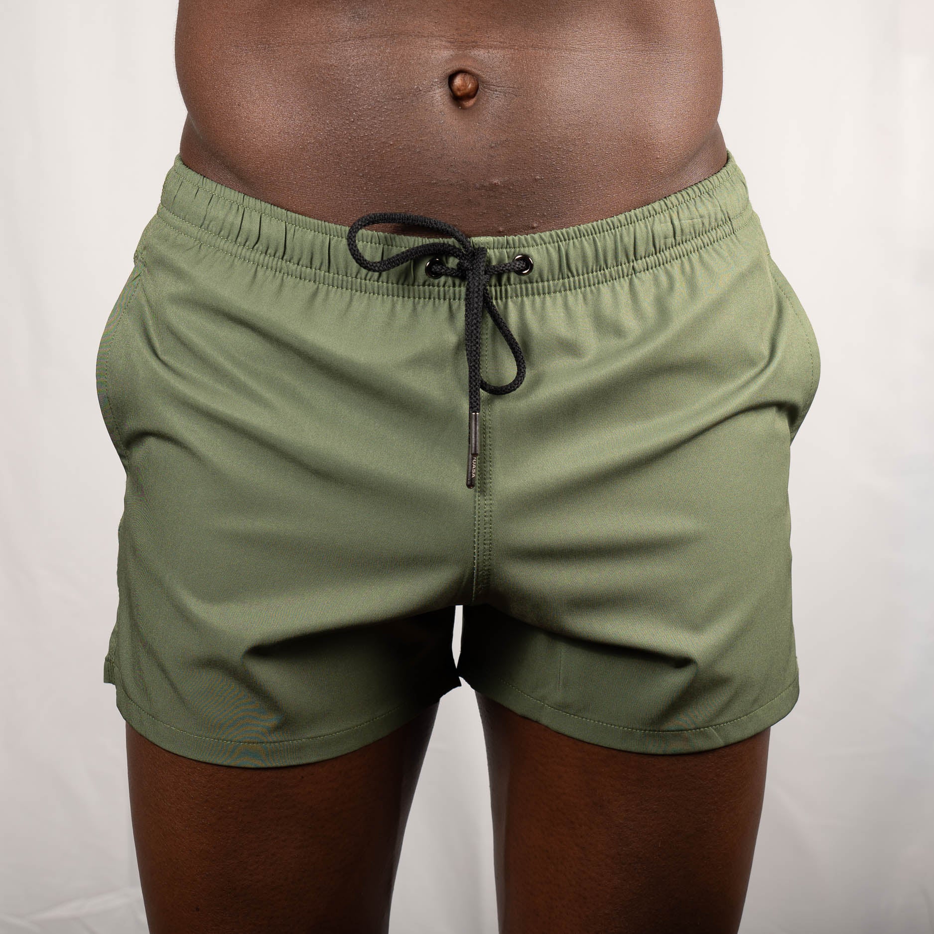 Yuasa Solid Swim Short Douglas Fir