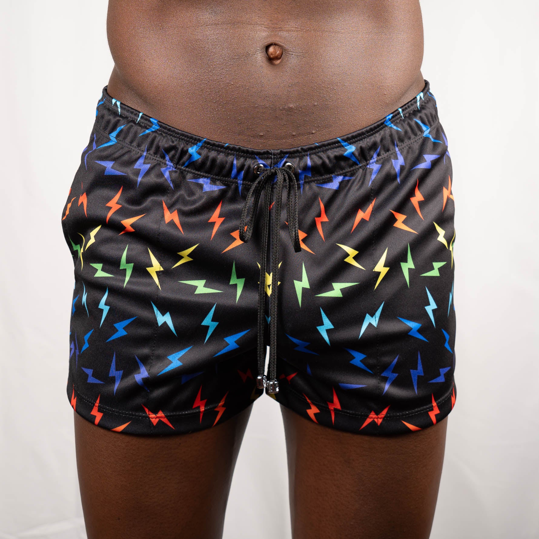 Rainbow Lightning Shorts Black