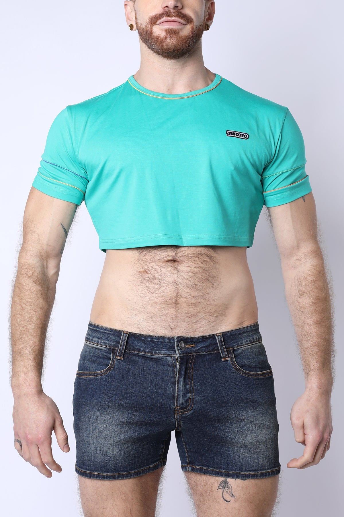 Pride 25 Crop Top Turquoise