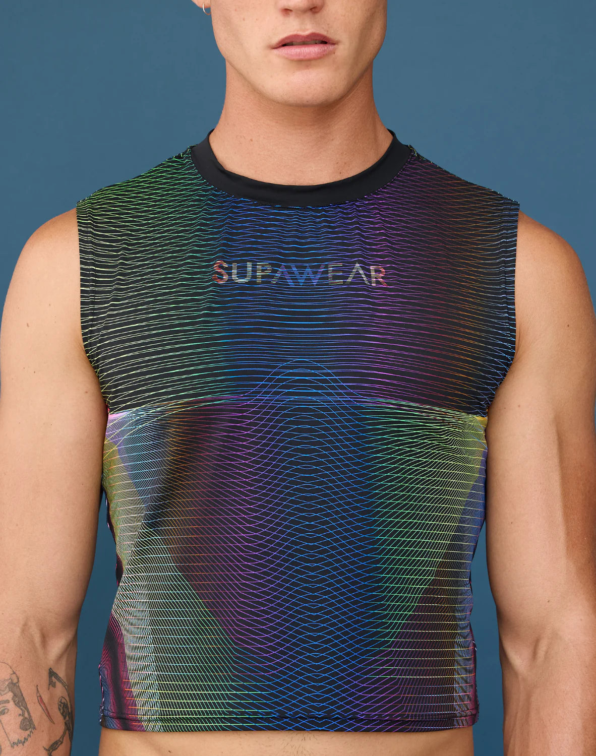 Contour Pride Crop Tank-2026 Rainbow
