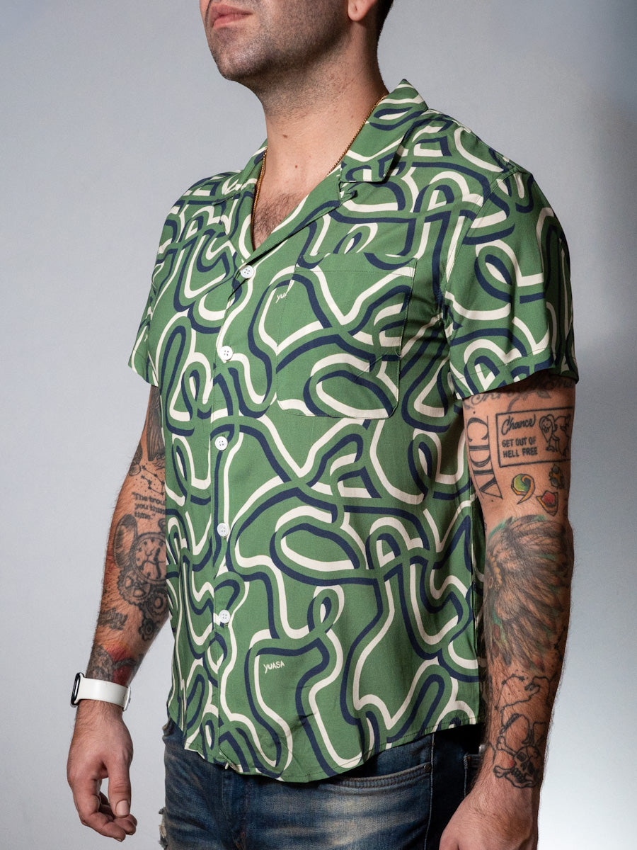 Electrical Swirl Resort Shirt