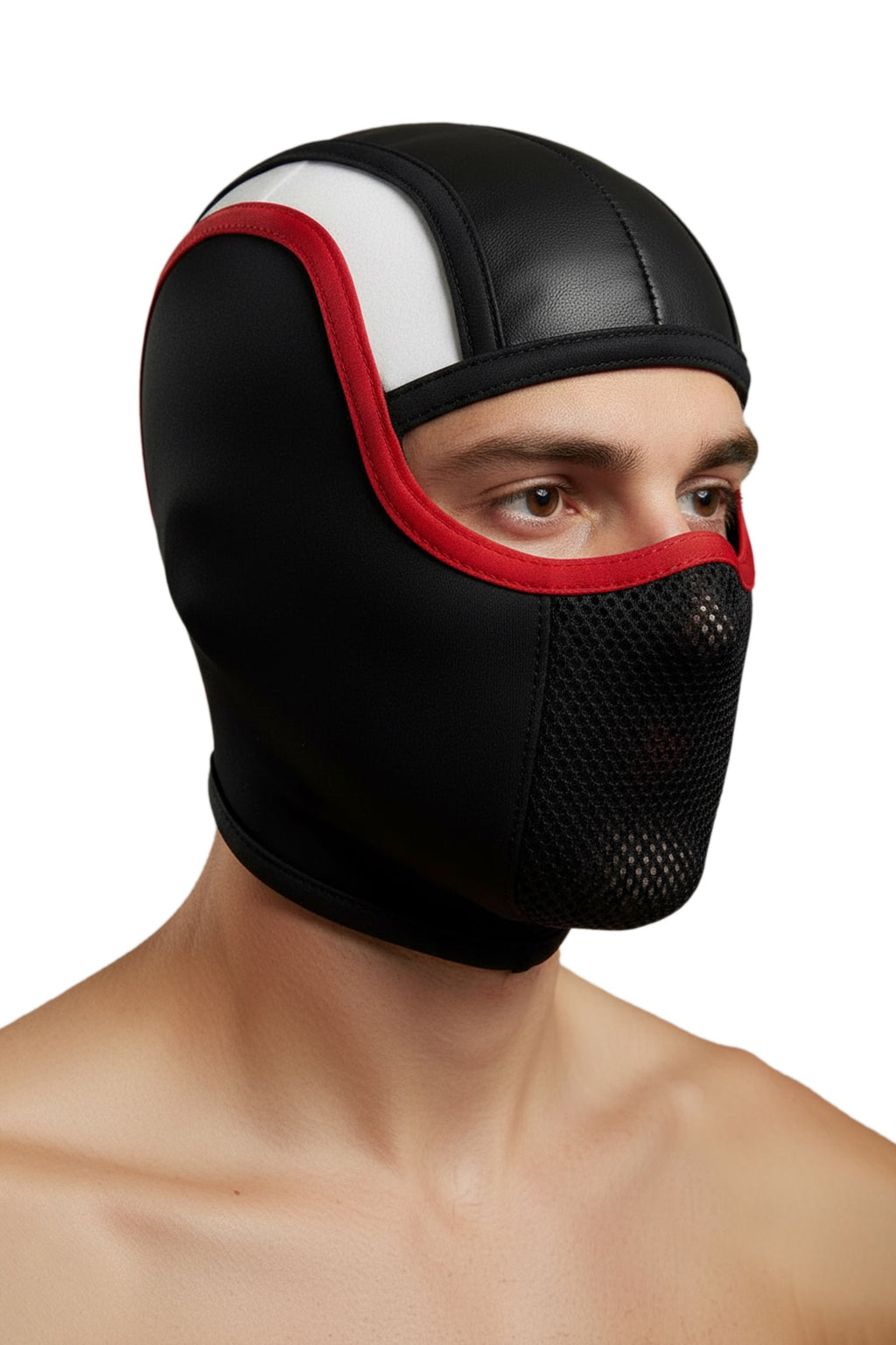 REBEL GRID MASK Red