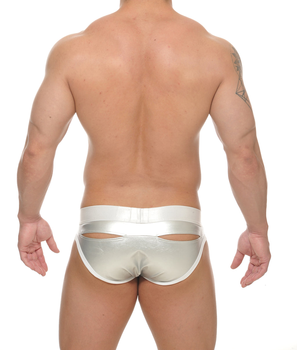 Riggs Brief - Silver PVC
