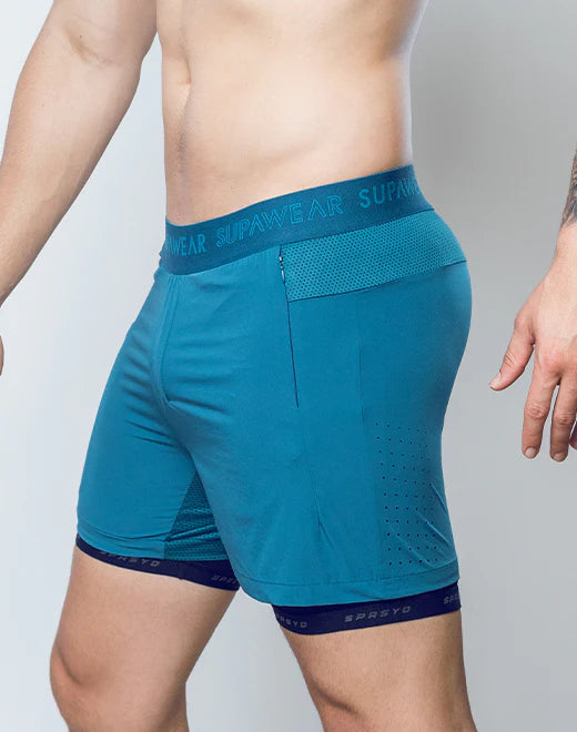 SPR FLEX Shorts Coral Blue