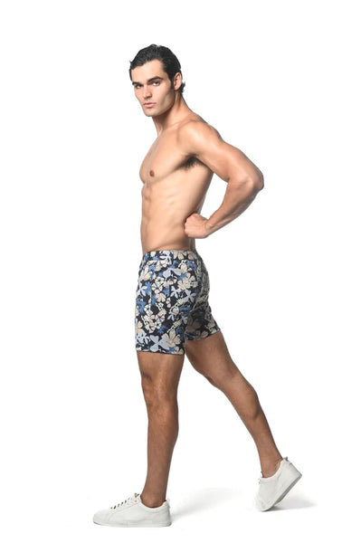 5" KNIT Fleur Printed Stretch Shorts