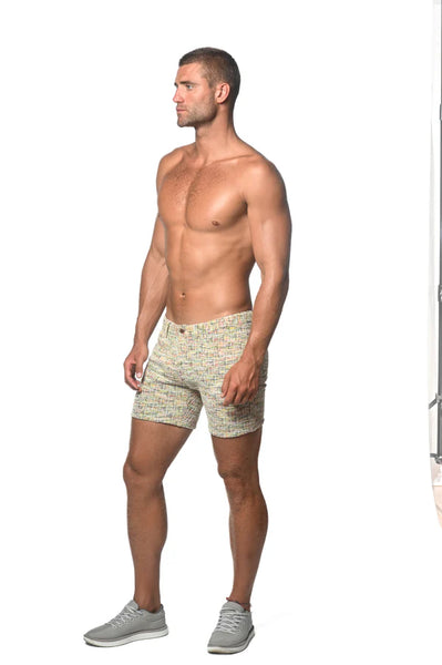 5" KNIT Aloe/Spruce Tweed Shorts