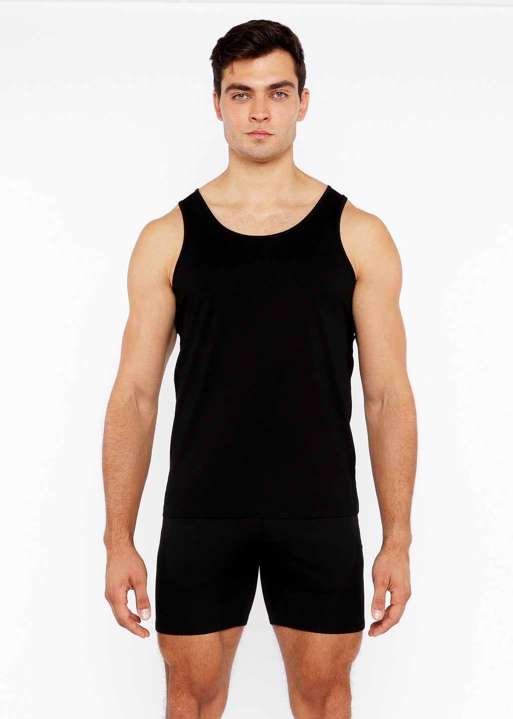 Black Circle Spine Laser Cut Tank Top