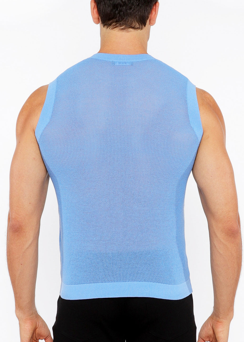Pointelle Tux Open Knit Vest