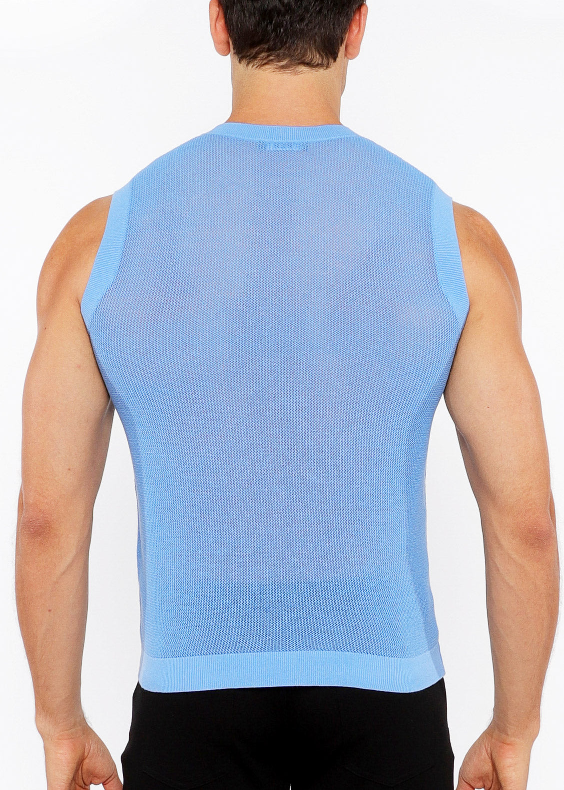 Pointelle Tux Open Knit Vest