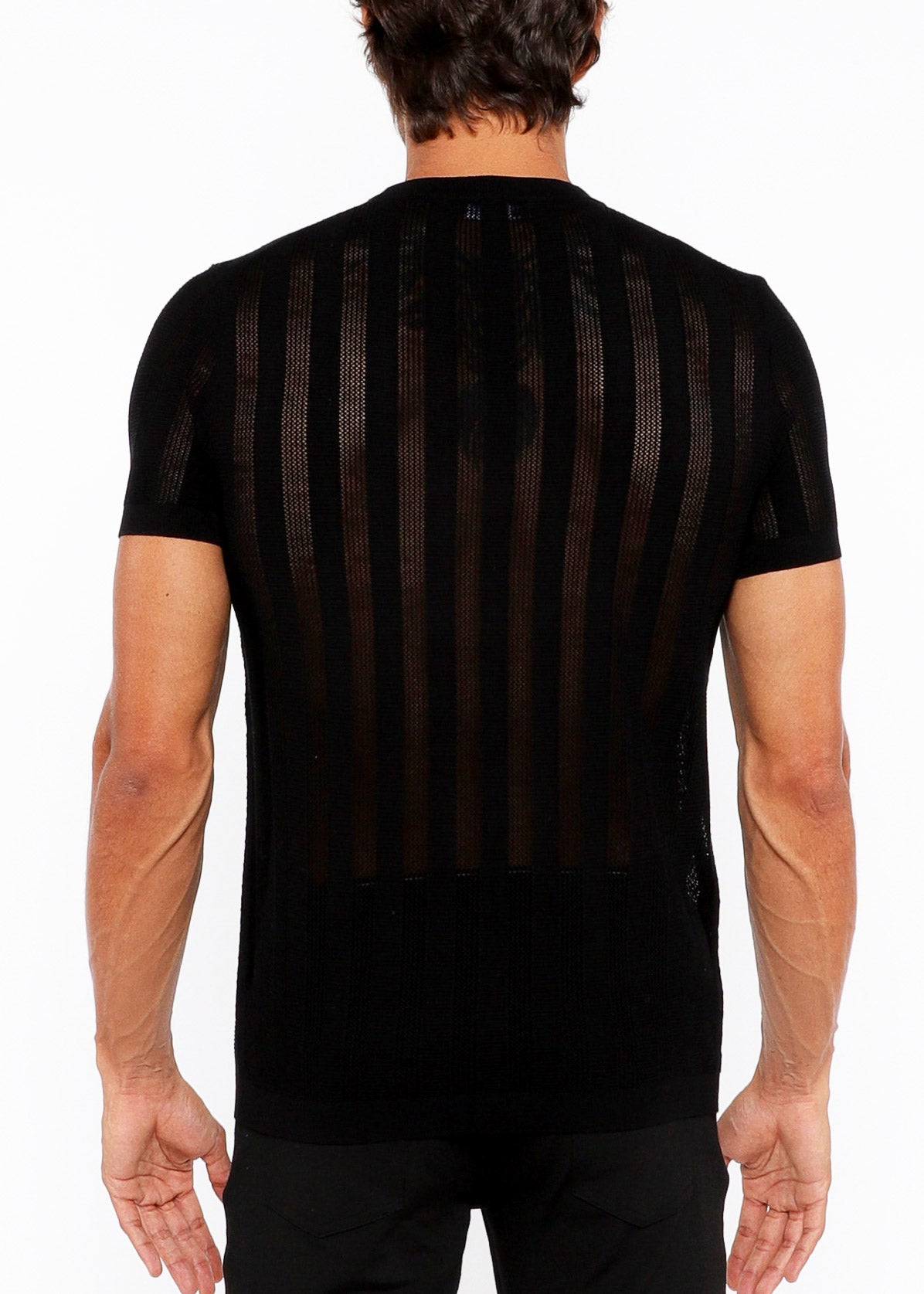 Textured Knitted Crew Tee