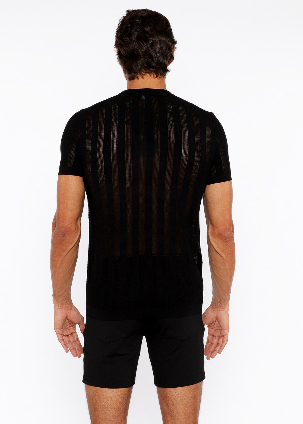 Textured Knitted Crew Tee