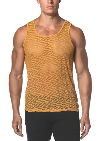 Squiggly Stretch Tank Top Amber