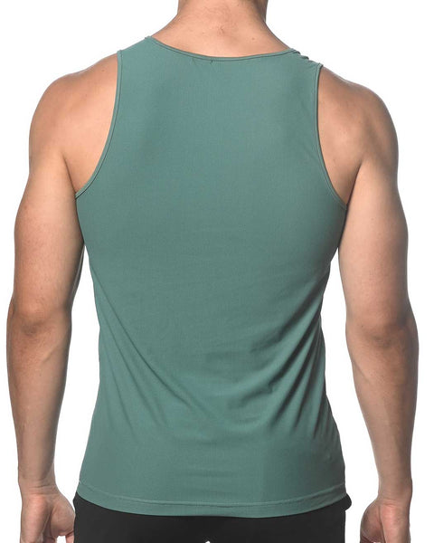 Textured Mesh Stretch Performance Tank